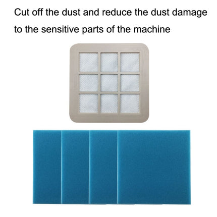 For Philips Vacuum Cleaner FC5823 / FC5826 / FC5830 / FC5832 Accessories, Air Inlet Filter, 5PCS Sponge, Outlet Filter