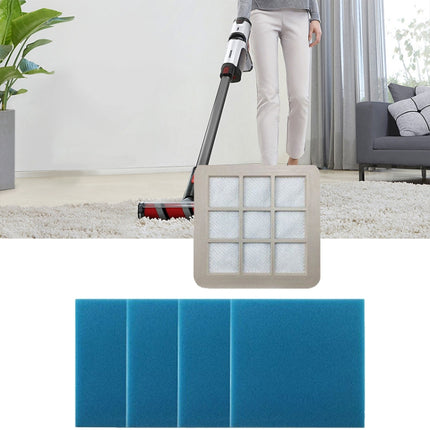 For Philips Vacuum Cleaner FC5823 / FC5826 / FC5830 / FC5832 Accessories, Air Inlet Filter, 5PCS Sponge, Outlet Filter
