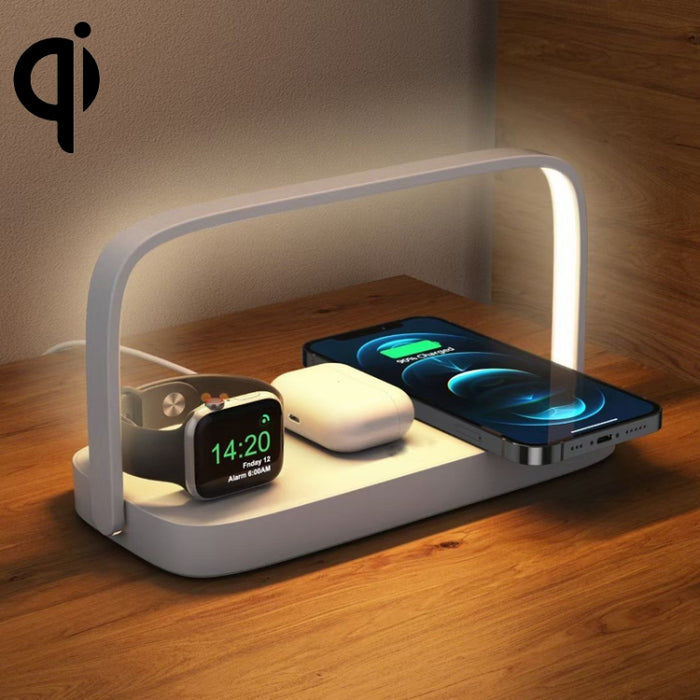 UD10 Drahtloses Mobiltelefonladegerät mit kleinem Nachtlicht, für iPhone 12/13 &amp; iWatch &amp; AirPods, UD10 3 in 1