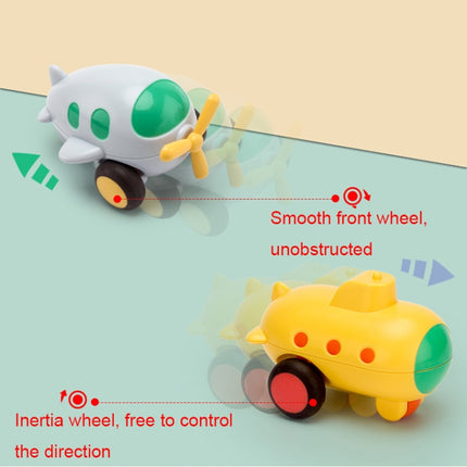 Children Cartoon Fell-Resistant Mini Inertial Pull Back Toy Car
