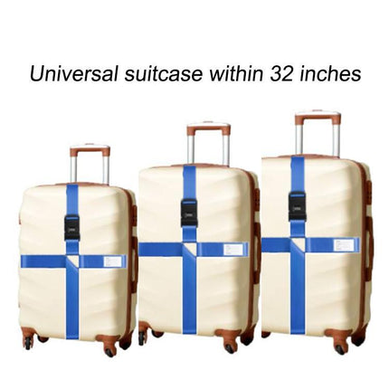 Luggage Reinforcement Straps Fixed Protective Rope With Combination Lock, Red, Blue, Black, Khaki, Purple, Orange, Customs Lock Red, Customs Lock Blue, Customs Lock Black, Customs Lock Khaki, Rainbow