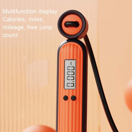 Fitness Sport Intelligent Electronic Counting Skipping Rope, Style:, Long Rope (Carmine), Long Rope (Blue), Long Rope (Orange), Small Ball Dual Use (Carmine), Small Ball Dual Use (Blue), Small Ball Dual Use (Orange), Big Ball (Carmine), Big Ball (Blue)...