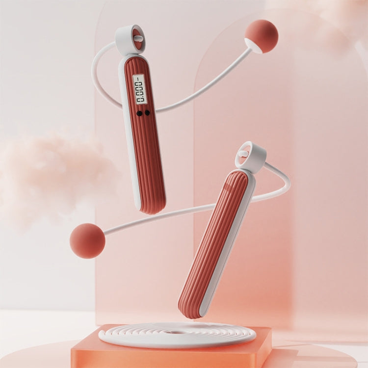 Fitness Sport Intelligent Electronic Counting Skipping Rope, Style:, Long Rope (Carmine), Long Rope (Blue), Long Rope (Orange), Small Ball Dual Use (Carmine), Small Ball Dual Use (Blue), Small Ball Dual Use (Orange), Big Ball (Carmine), Big Ball (Blue)...