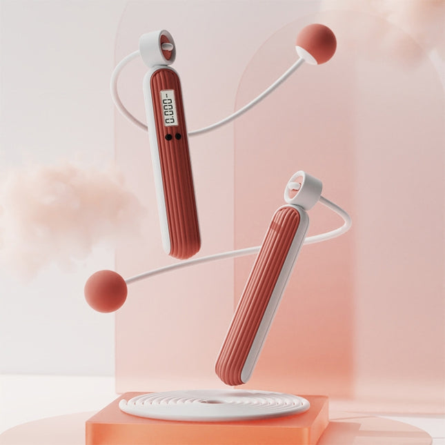 Fitness Sport Intelligent Electronic Counting Skipping Rope, Style:, Long Rope (Carmine), Long Rope (Blue), Long Rope (Orange), Small Ball Dual Use (Carmine), Small Ball Dual Use (Blue), Small Ball Dual Use (Orange), Big Ball (Carmine), Big Ball (Blue)...