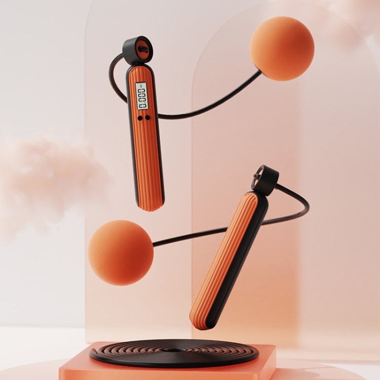 Fitness Sport Intelligent Electronic Counting Skipping Rope, Style:, Long Rope (Carmine), Long Rope (Blue), Long Rope (Orange), Small Ball Dual Use (Carmine), Small Ball Dual Use (Blue), Small Ball Dual Use (Orange), Big Ball (Carmine), Big Ball (Blue)...