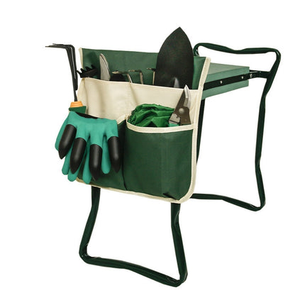 MTP-635 Gardening Bench Cart Tool Storage Bag, MTP-635 Green Beige Stitching