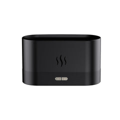 7 Color Flame Aromatherapy Machine Home Office Desk Air Humidifier, 7 Color(Black), 7 Color (White)