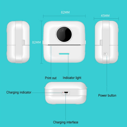 Mini Student Wrong Question Bluetooth-Thermodrucker, Weiß, Rosa, Gelb