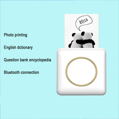 Mini Student Wrong Question Bluetooth Thermal Printer, White, Pink, Yellow