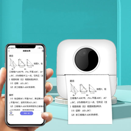 Mini Student Wrong Question Bluetooth Thermal Printer, White, Pink, Yellow