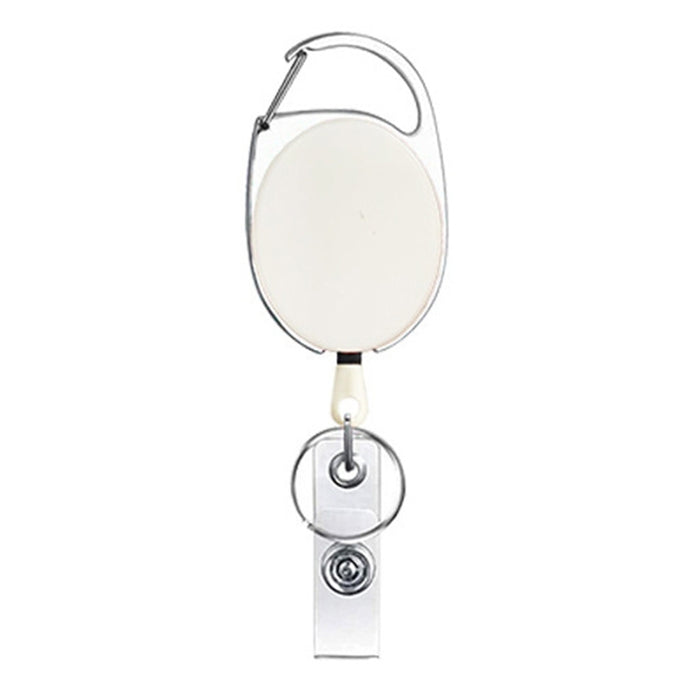 68cm Retractable Pull Badge Reel Zinc Alloy ID Lanyard Name Tag Card Badge Holder, White, Orange, Pink, Black, Red, Yellow, Green, Navy Blue, Purple, Sky Blue