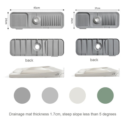 Faucet Silicone Draining Mat Anti-splash Kitchen Sink Non-slip Soap Mat, Large, Extra Large