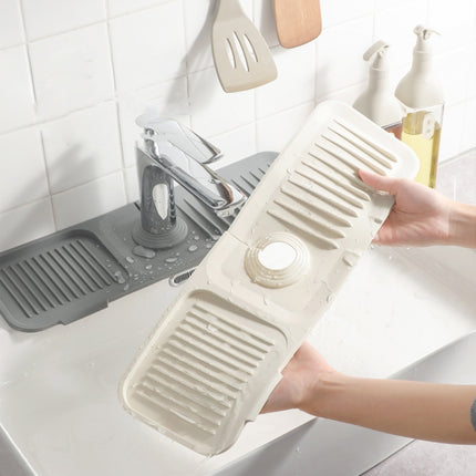 Faucet Silicone Draining Mat Anti-splash Kitchen Sink Non-slip Soap Mat, Large, Extra Large