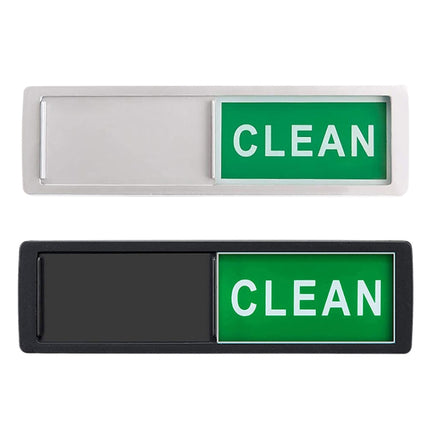 Spülmaschinenmagnet „Clean Dirty Sign“ 2, doppelseitige Spülmaschinenmagnet-Abdeckung, Schwarz, Weiß