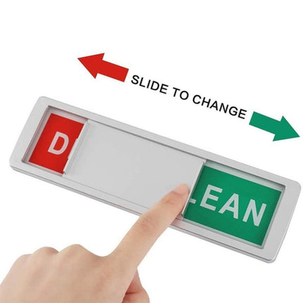 Imán para lavavajillas con señal de limpieza y suciedad, 2 lados, cubierta magnética para lavavajillas, negro y blanco