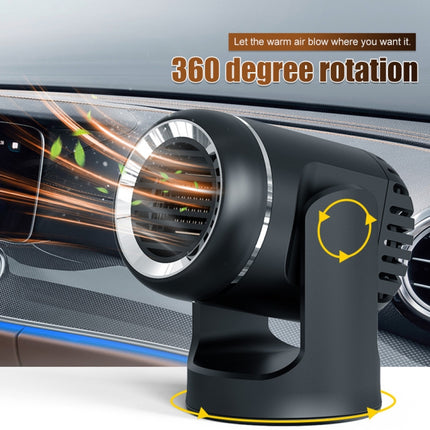 12V 130W Car Heating and Cooling Dual-use Fan Glass Defogging and Defrosting Heater, Black, White