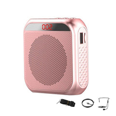 S17 Mini Portable Tour Guide Teaching Loudspeaker with Screen Display, S17 (Rose Gold), S17 (Bright White)