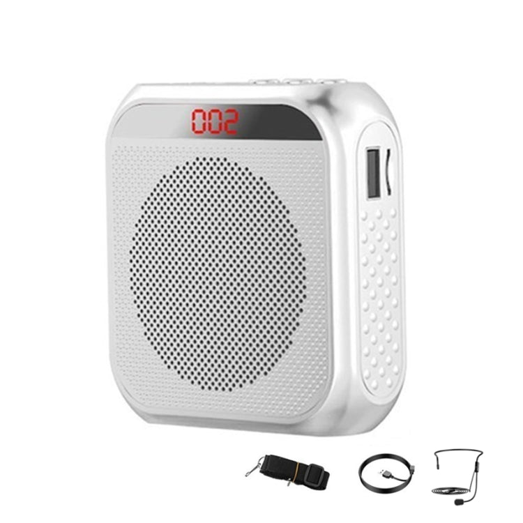 S17 Mini Portable Tour Guide Teaching Loudspeaker with Screen Display, S17 (Rose Gold), S17 (Bright White)
