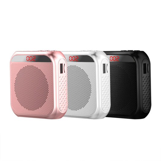 S17 Mini Portable Tour Guide Teaching Loudspeaker with Screen Display, S17 (Rose Gold), S17 (Cool Black), S17 (Bright White)