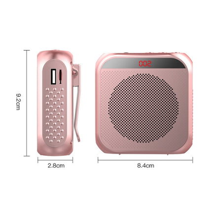 Minialtavoz portátil para enseñanza y guía turística S17 con pantalla de visualización, S17 (oro rosa), S17 (negro frío), S17 (blanco brillante)