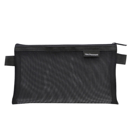 Hechooses D033 Transparent Mesh Exam Portable Pen Bag, Style:, Square (Black), Square (White), Square (Gray), Square (Pink), Square (Blue), Square (Green), Triangle (Black), Triangle (White), Triangle (Gray), Triangle (Pink), Triangle (Blue)           ...
