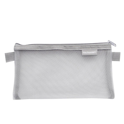 Hechooses D033 Transparent Mesh Exam Portable Pen Bag, Style:, Square (Black), Square (White), Square (Gray), Square (Pink), Square (Blue), Square (Green), Triangle (Black), Triangle (White), Triangle (Gray), Triangle (Pink), Triangle (Blue)           ...