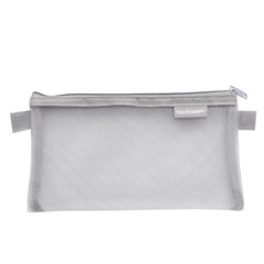 Hechooses D033 Transparent Mesh Exam Portable Pen Bag, Style: