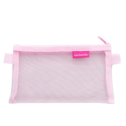 Hechooses D033 Transparent Mesh Exam Portable Pen Bag, Style:, Square (Black), Square (White), Square (Gray), Square (Pink), Square (Blue), Square (Green), Triangle (Black), Triangle (White), Triangle (Gray), Triangle (Pink), Triangle (Blue)           ...