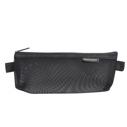 Hechooses D033 Transparent Mesh Exam Portable Pen Bag, Style:, Square (Black), Square (White), Square (Gray), Square (Pink), Square (Blue), Square (Green), Triangle (Black), Triangle (White), Triangle (Gray), Triangle (Pink), Triangle (Blue)           ...