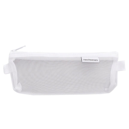 Hechooses D033 Transparent Mesh Exam Portable Pen Bag, Style:, Square (Black), Square (White), Square (Gray), Square (Pink), Square (Blue), Square (Green), Triangle (Black), Triangle (White), Triangle (Gray), Triangle (Pink), Triangle (Blue)           ...