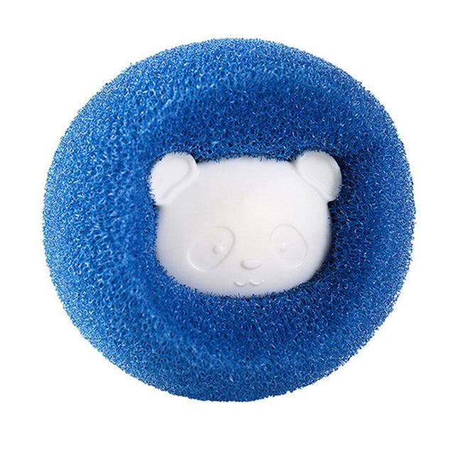 Washing Machine Laundry Ball Decontamination Hair Removal Anti-winding Cleaning Ball, Bear Blue, Bear Orange