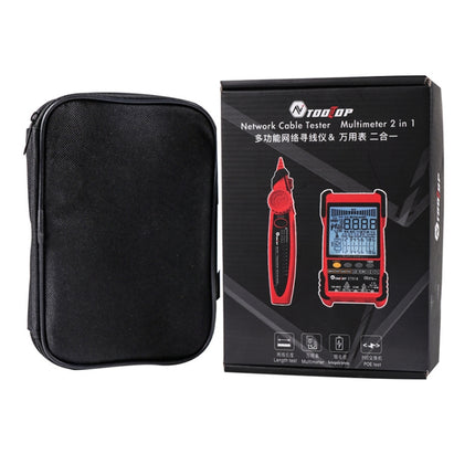 Rechargeable Adjustable Network Cable Tester Wire Tracker POE Cable Tester, ET616 (Red), ET618 (Red)