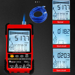 Wiederaufladbarer, einstellbarer Netzwerkkabeltester, Draht-Tracker, POE-Kabeltester, ET616 (rot), ET618 (rot), ET616, ET618