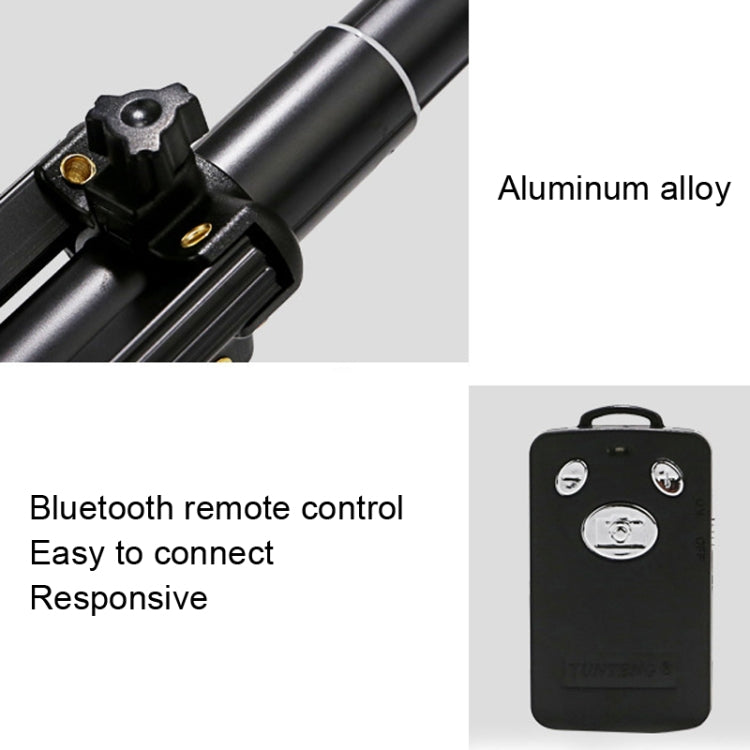 YUNTENG Selfie Stick Tripod Bluetooth Remote Control Camera Stand, 1688 Black, 1688 Pink), 1388 Black