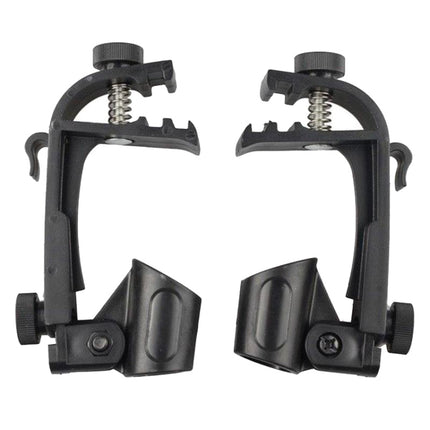 2 PCS  Adjustable Clip On Drum Rim Shock Mount Microphone Mic Clamp Holder, M00661