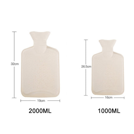 Detachable Washing Cloth Cover Rubber Hot Water Bag Can Be Intervened, Pink Rabbit 2000ML, Gray Clouds 2000ML, Blue Bears 2000ML, Green Star Rabbit 2000ML, Pink Rabbit 1000ML, Gray Clouds 1000ML, Blue Bear 1000ML, Green Star Rabbit 1000ML