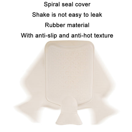 Detachable Washing Cloth Cover Rubber Hot Water Bag Can Be Intervened, Pink Rabbit 2000ML, Gray Clouds 2000ML, Blue Bears 2000ML, Green Star Rabbit 2000ML, Pink Rabbit 1000ML, Gray Clouds 1000ML, Blue Bear 1000ML, Green Star Rabbit 1000ML