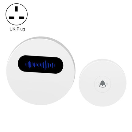 T10-1 1 For 1 Lighting Self-Power Generation Wireless Intelligent Anti -Rainwater Doorbell, T10-1 UK Plug Black, T10-1 EU Plug White, T10-1 EU Plug Black, T10-1 US Plug White, T10-1 US Plug Black, T10-1 UK Plug White
