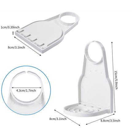 Foldable Laundry Detergent Drip Catcher Tray Cup Holder Soap Dispenser Gadget, White, Black, Yellow, Red