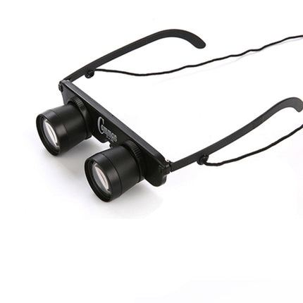 Camman 3 x 28 Adjustable Focus Glass Type Fishing Binoculars ,Spec:, Only  Binoculars, With Zippered Glasses Case
