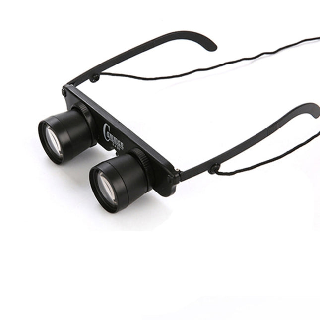 Camman 3 x 28 Adjustable Focus Glass Type Fishing Binoculars ,Spec:, Only  Binoculars, With Zippered Glasses Case