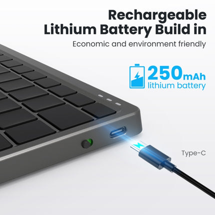 KF7800 Hidden Touchpad Portable Tablet Computer Wireless Bluetooth Keypad With PU Leather