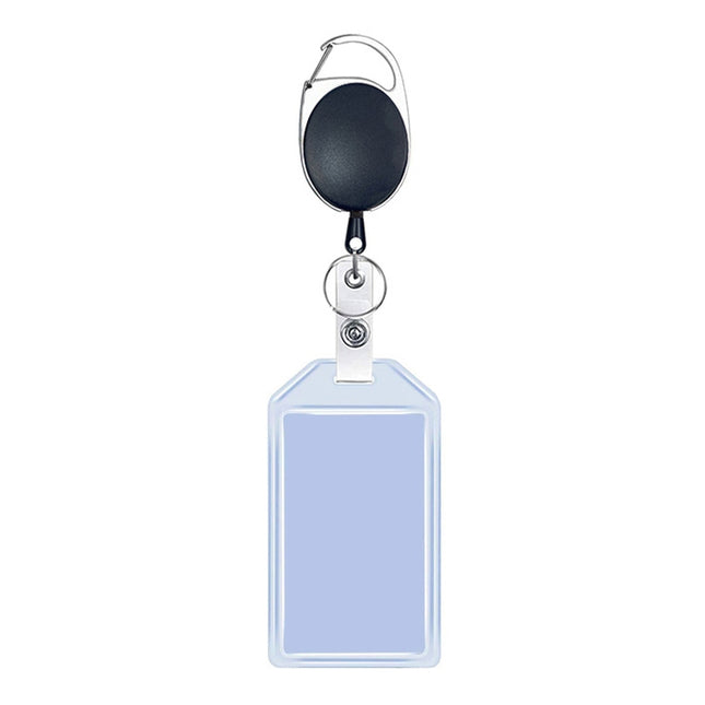 Multifunctional Retractable Waterproof Card Case Keychain Ring Card Sleeve