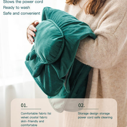 AI-540 72x115cm USB Body Warmer Blanket Office Heater Electric Heating Shawl, 72x115cm Gray Cat Stripes, 72x115cm Pink Rabbit Stripes, 72x115cm Khaki Elk Stripes, 72x115cm Green, 72x115cm Pink