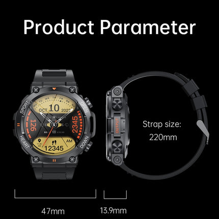 K56Pro 1.39 Inch Heart Rate/Blood Pressure/Blood Oxygen Monitoring Smart Calling Watch