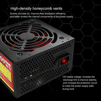 JBON  500WS  ATX 12V  Computer Power Supply With 12cm Fan, 500WS