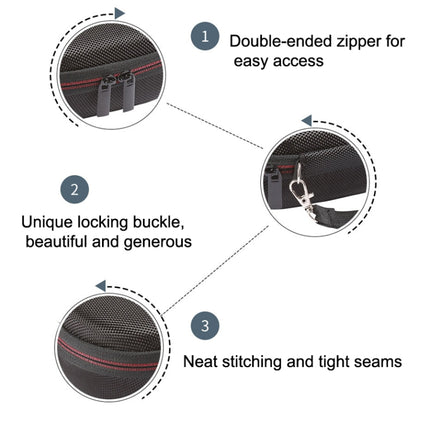 For JBL CLIP 4 Speaker Storage Bag Anti-crush Protection Box, Black, Red, Blue, Pink, Gray