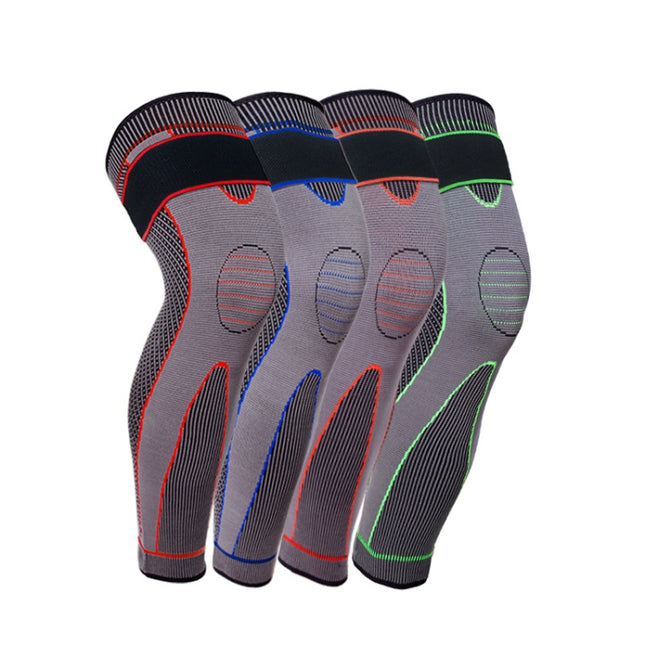 Nylon Knitted Riding Sports Extended Knee Pads, XXL