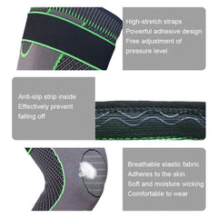 Nylon Knitted Riding Sports Extended Knee Pads, XXL