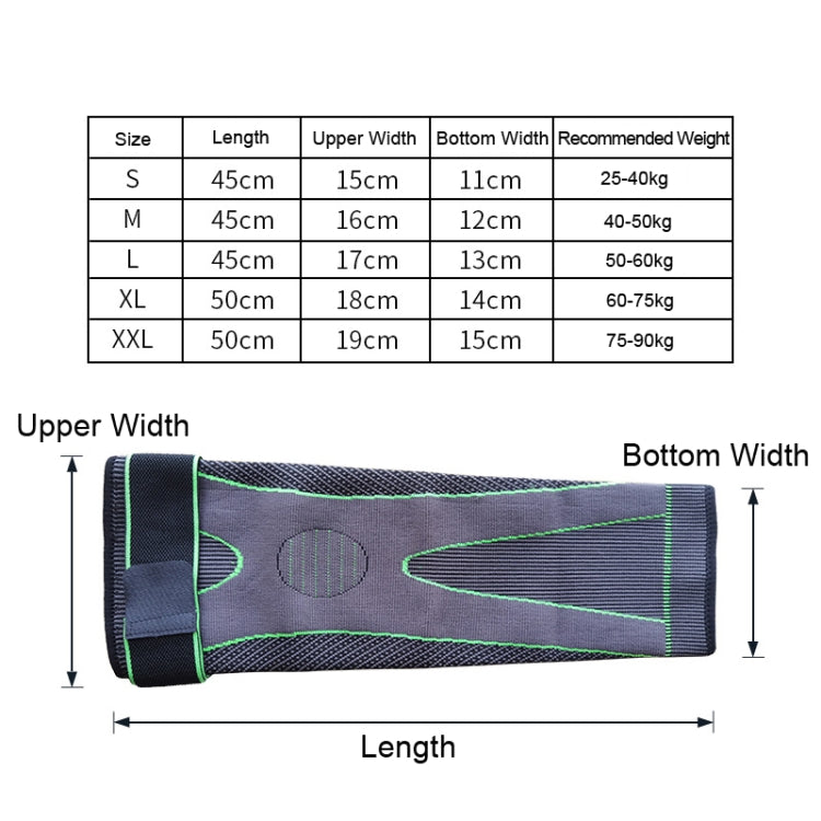 Nylon Knitted Riding Sports Extended Knee Pads, XXL
